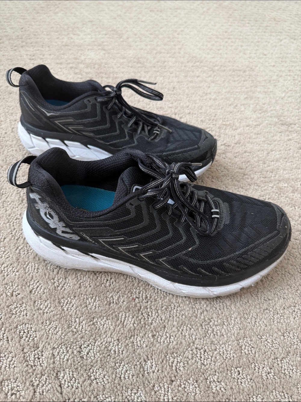 Hoka One One Women’s Black Athletic Running Shoes - 8.5